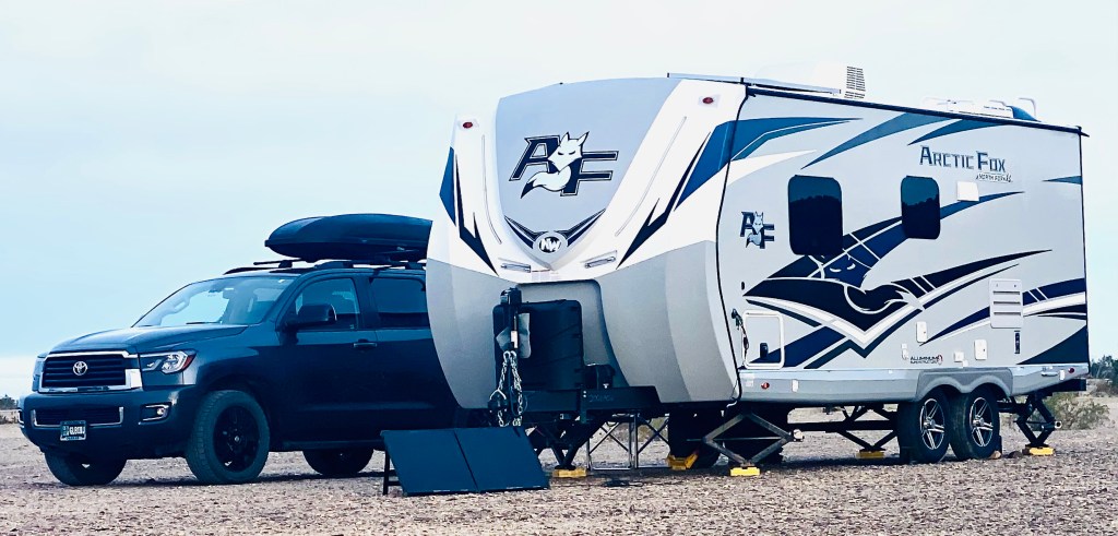 "Boondocking" American Girl Mine Rd. west of  Winterhaven CA.
