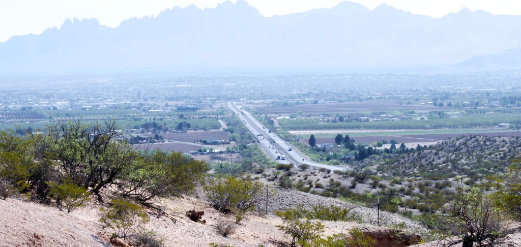 Looking Eastbound Interstate Ten towards Las Cruces, NM.